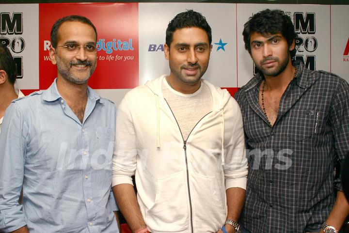 Abhishek Bachchan at Reliance Digital store to promote his film  &quot;Dum Maro Dum'', in New Delhi