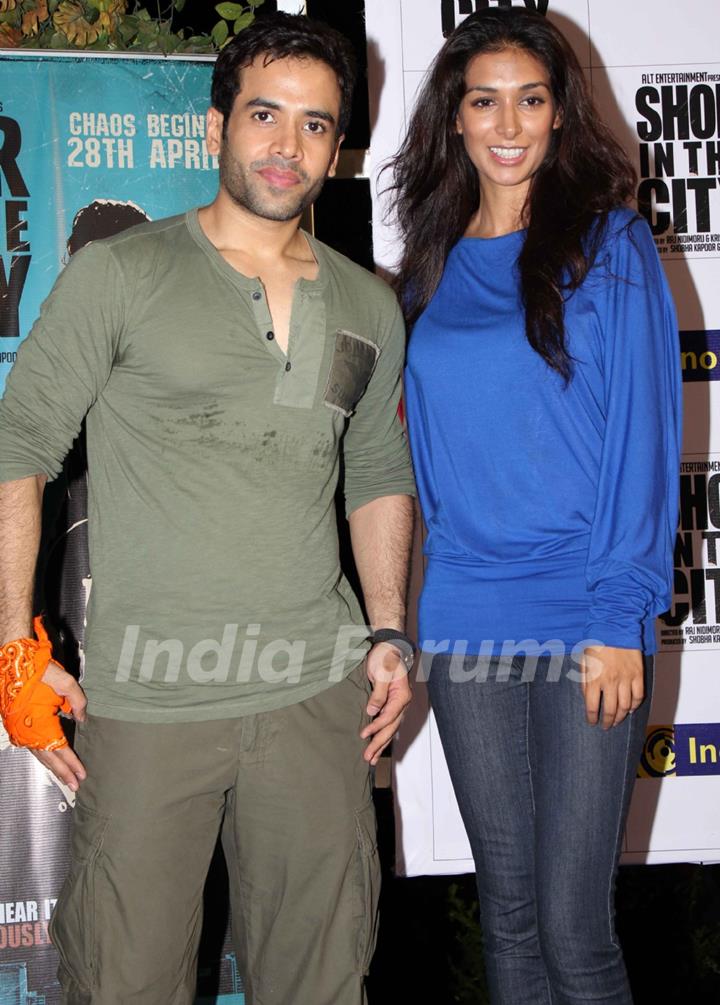 Tusshar Kapoor and Preeti Desai at 'Shor In The City' movie promotional event at Inorbit Mall