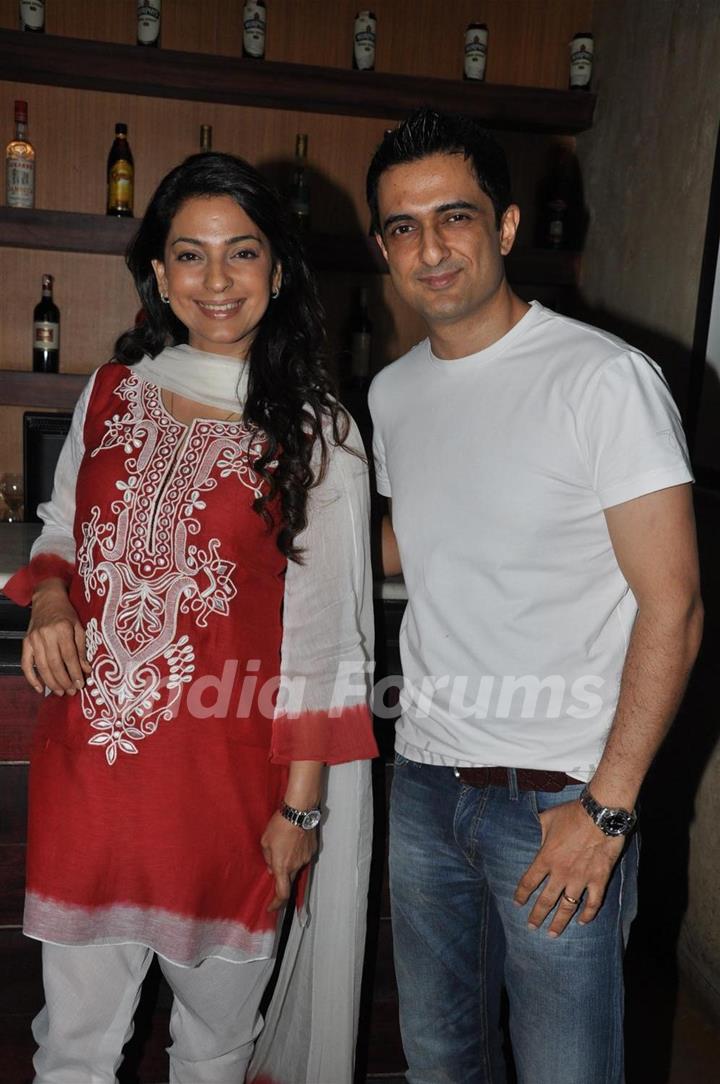 Juhi Chawla and Sanjay Suri at music launch of film 'I Am'