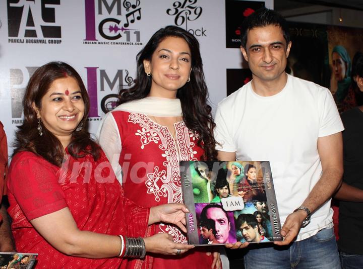 Juhi Chawla and Sanjay Suri at music launch of film 'I Am'