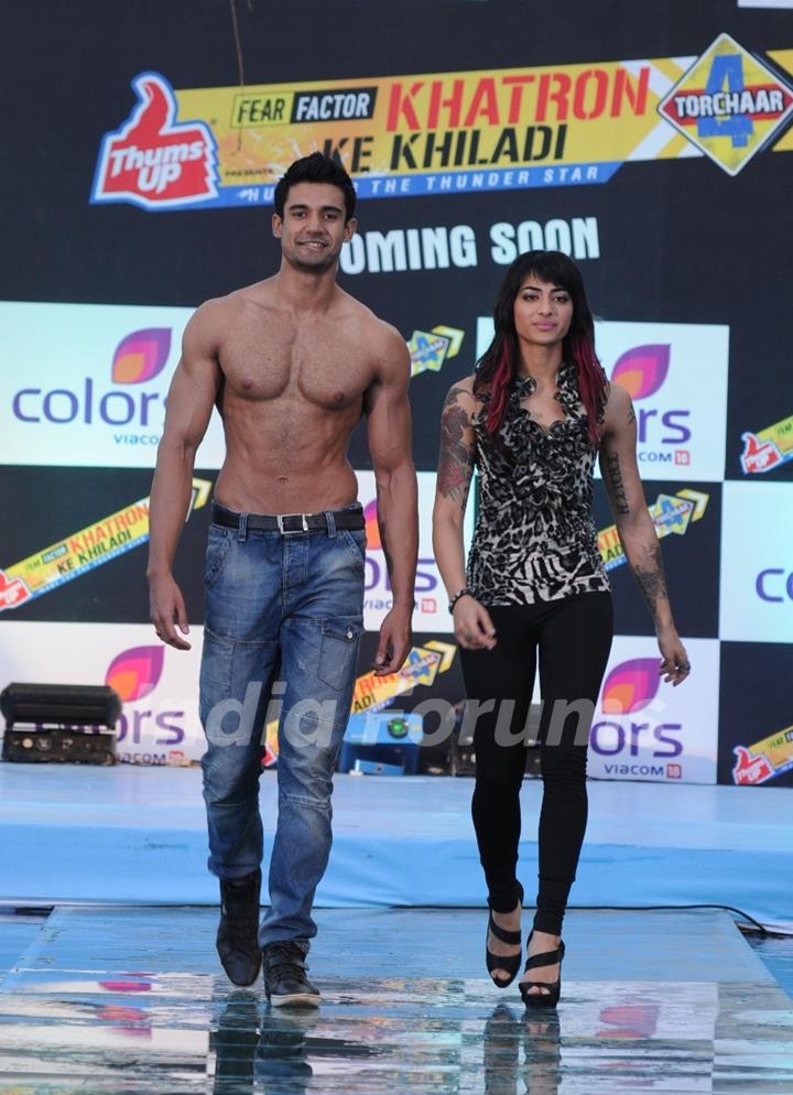 Bani and Amit Mehra at Press Conference of Fear Factor Khatron Ke Khiladi Season 4