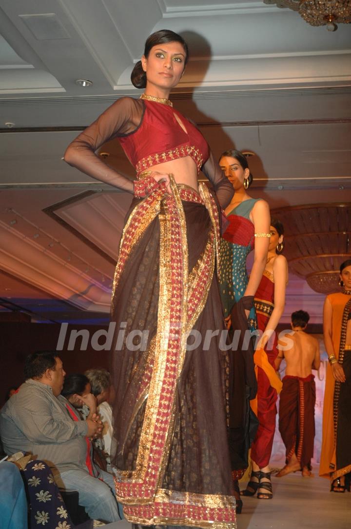 Models and Designers grace SNDT Chrysalis fashion show at lalit intercontinental. .