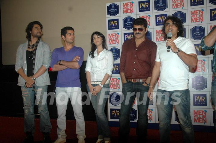 Gaurav, Rahil, Rajesh and Zeenal at 'Men Will Be Men' film press meet at PVR