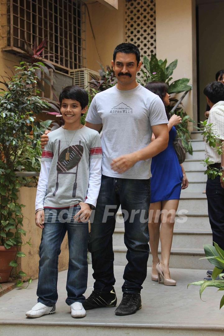 Aamir Khan's press conference for Darsheel Safari's film Zokomon