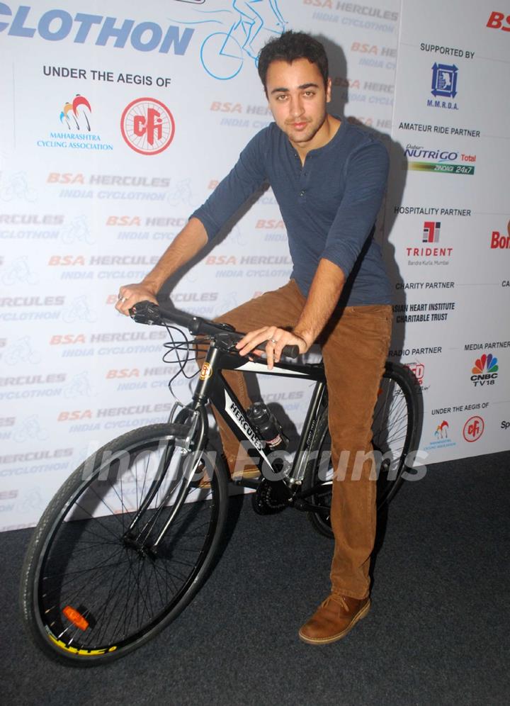 Imran Khan at BSC Cyclothon press meet