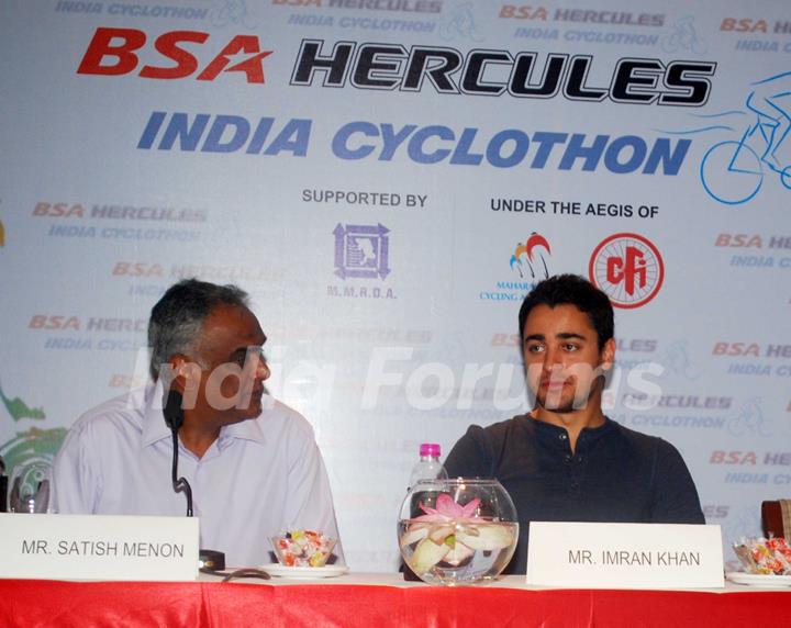 Imran Khan at BSC Cyclothon press meet