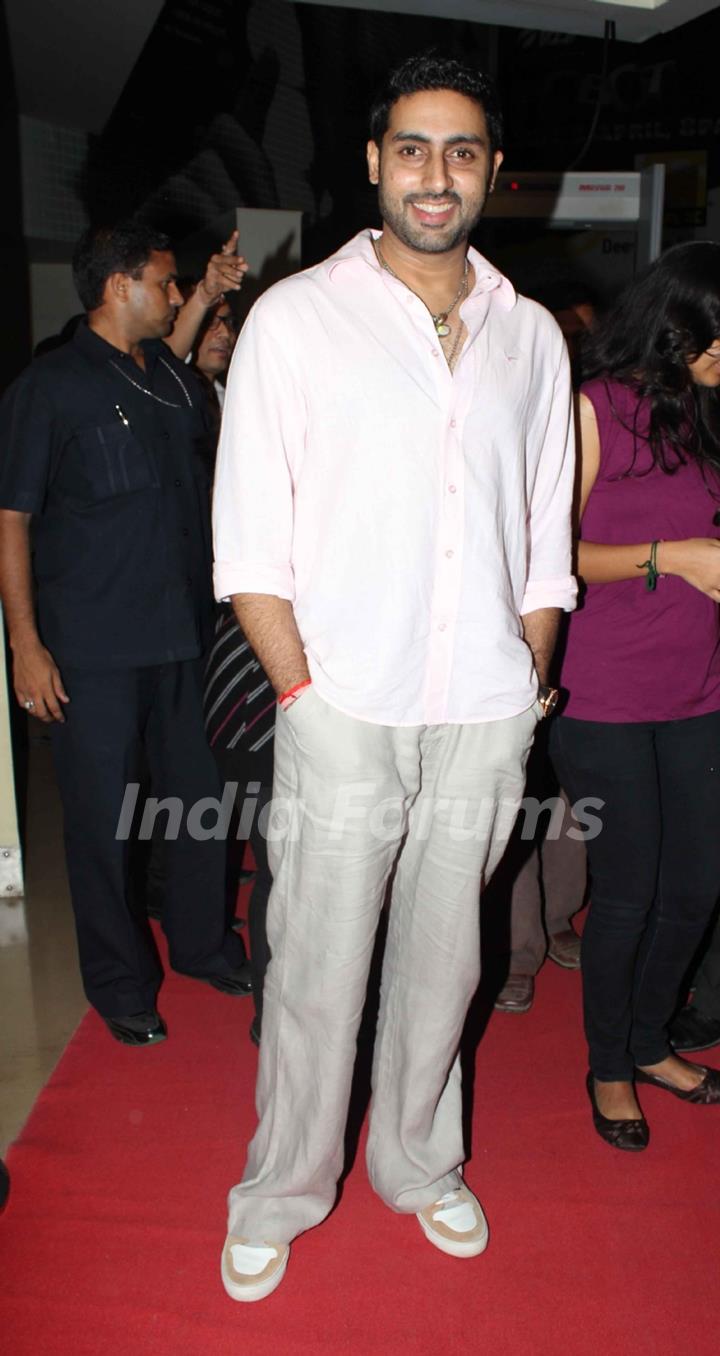 Abhishek Bachchan at special screening of movie 'Dum Maaro Dum' at PVR Juhu