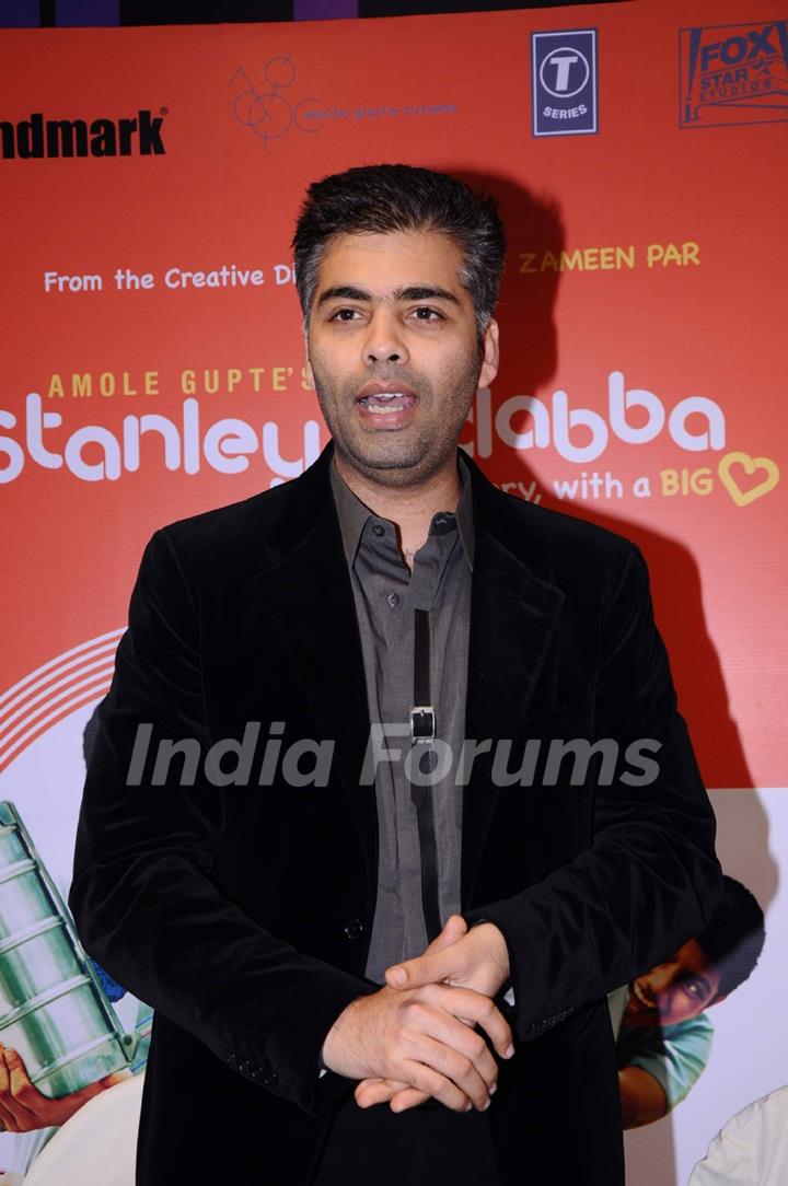 Karan Johar launches the music of the film Stanley Ka Dabba at Landmark. .