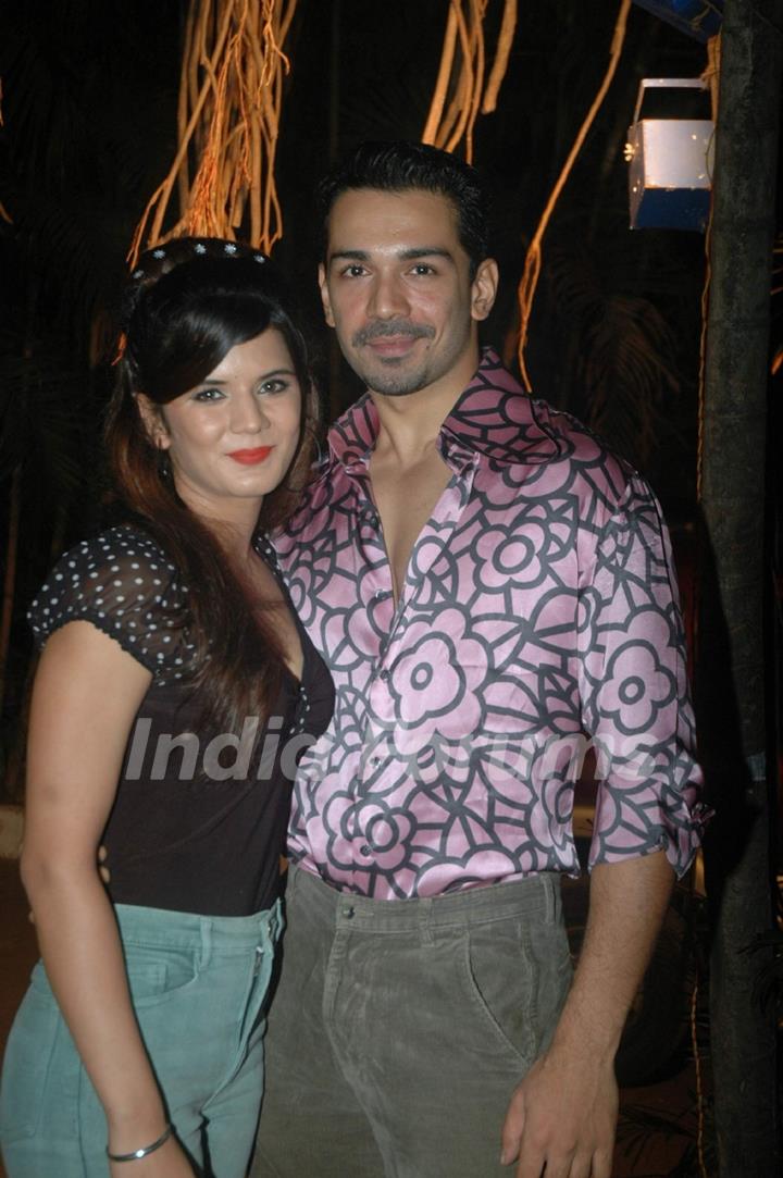 Abhinav Shukla at Debina Bonnerjee bday bash at Madh with Retro Theme