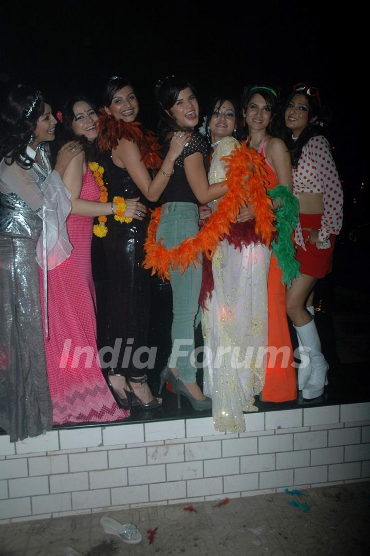 Celebs at Debina Bonnerjee bday bash at Madh with Retro Theme