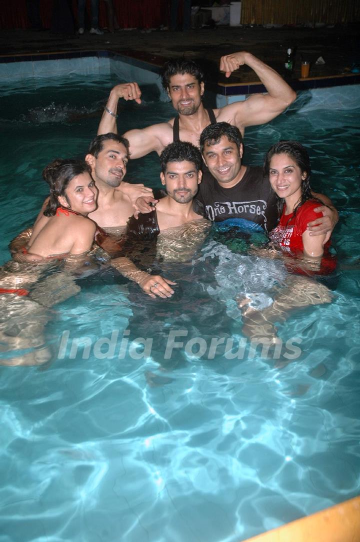 Gurmeet, Abhinav and many more at Debina Bonnerjee bday bash at Madh with Retro Theme