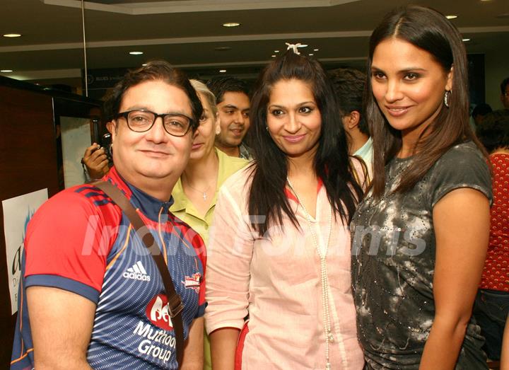 Lara Dutta and Vinay Pathak at the unveiling of Gitanjali's new Jewellery collection,in New Delhi