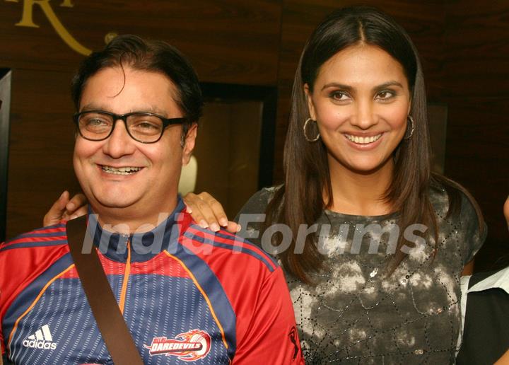 Lara Dutta and Vinay Pathak at the unveiling of Gitanjali's new Jewellery collection,in New Delhi