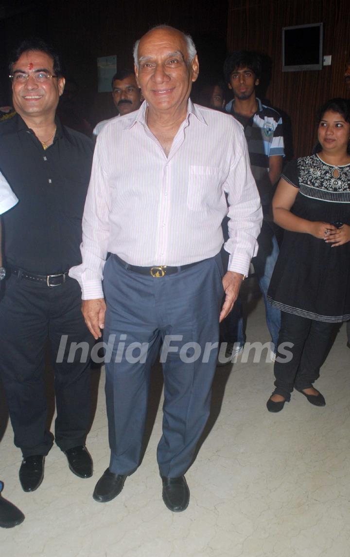 Yash Chopra at the muhurat of the film Maaee in Mumbai