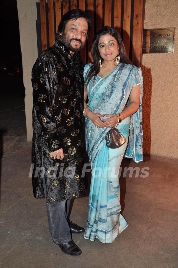 Roop Kumar Rathod with wife at Food Food channel bash hosted by Sanjeev Kapoor