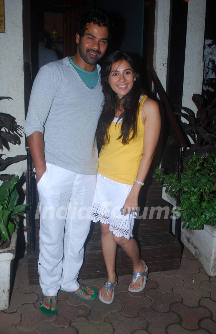 Kanchi Kaul and Shabir Ahluwalia at Kushal Punjabi's Birthday bash