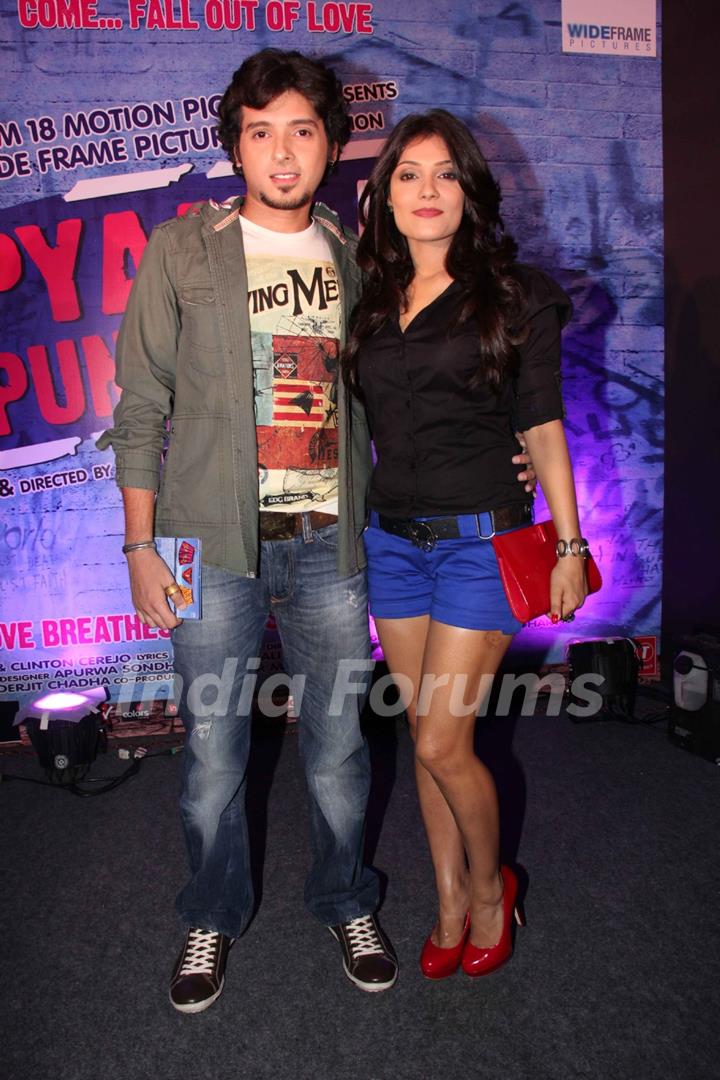 Cast at music launch of movie 'Pyaar Ka Punchnama'