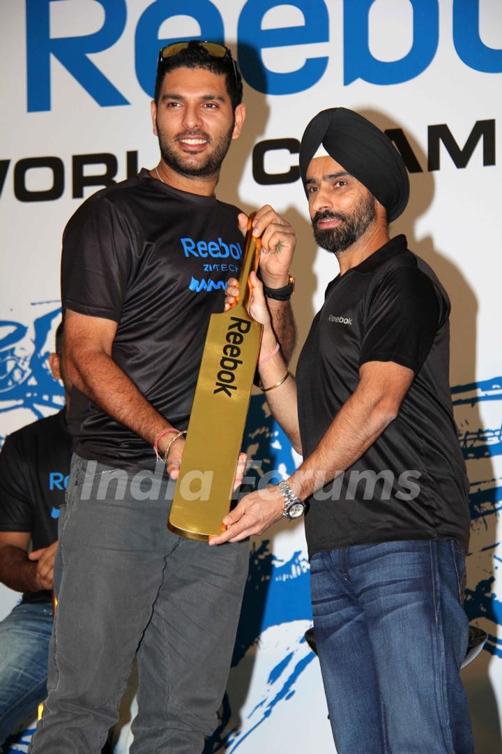 Reebok felicitates the World Cup winners Yuvraj Singh