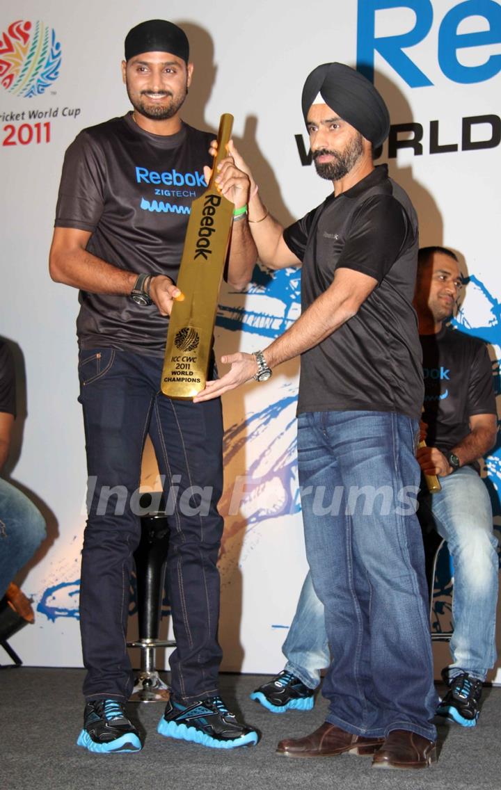 Reebok felicitates the World Cup winners Harbhajan Singh