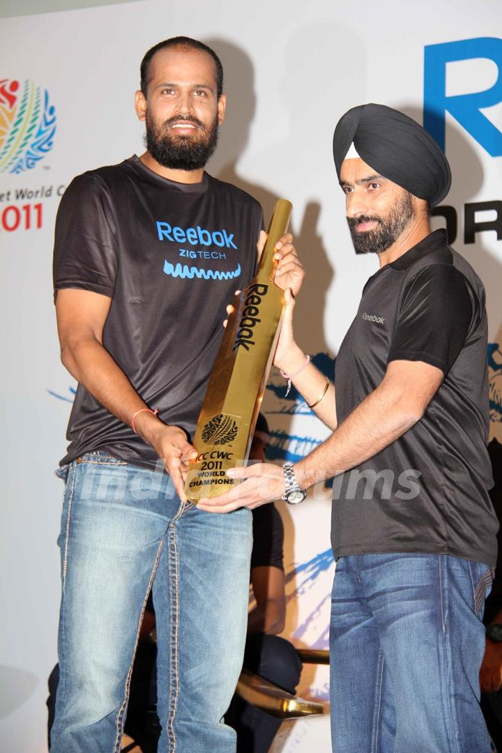 Reebok felicitates the World Cup winners Yousuf Khan Pathan