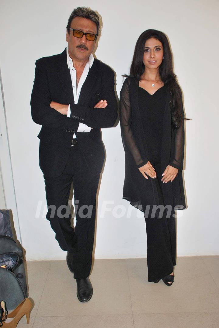 Jackie and Sheena promote new film Coverstory at Mehboob, Bandra. .