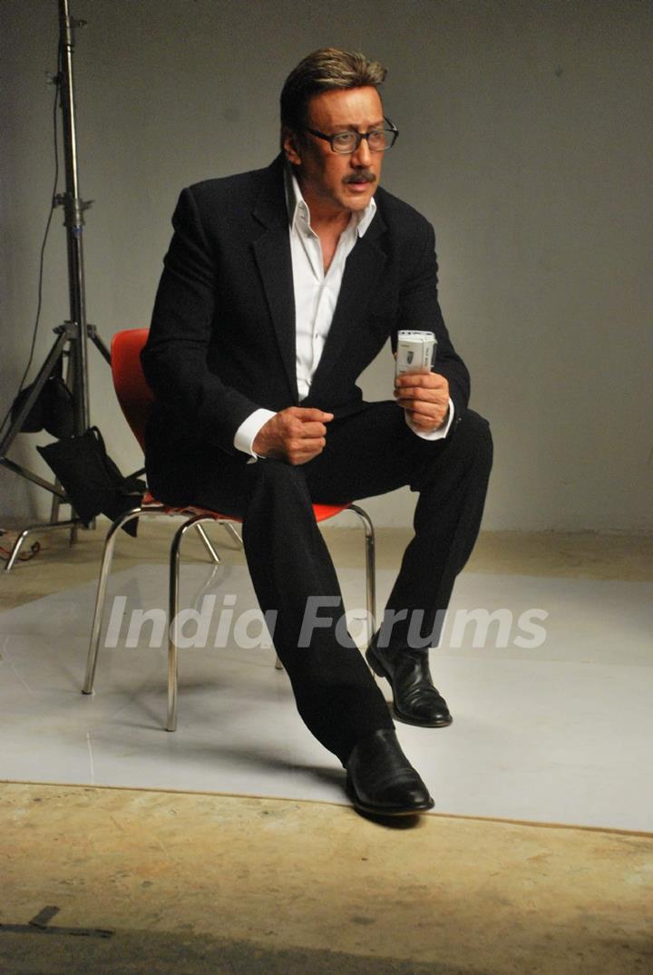 Jackie Shroff promote new film Coverstory at Mehboob, Bandra. .