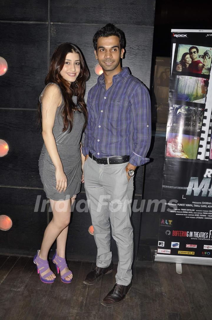 Raj Kumar Yadav and Kainaz Motivala at Ragini MMS bash at Club Escape