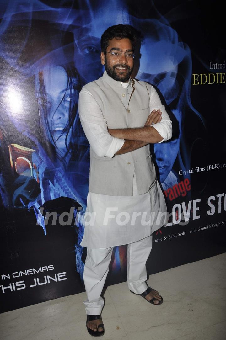 Ashutosh Rana at A strange Love Story film music launch at Juhu