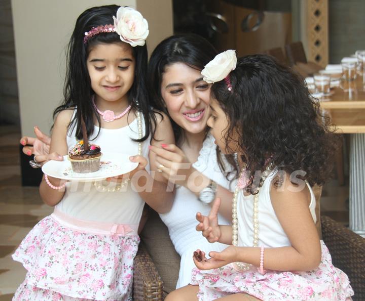 Pooja Makhija and her Daughters at JW Marriott to celebrate Mothers Day