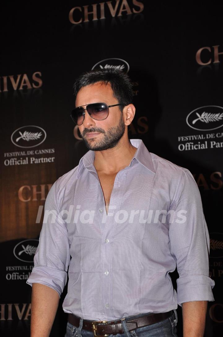 Saif Ali Khan at Chivas Cannes red carpet appearance announcement at Trident