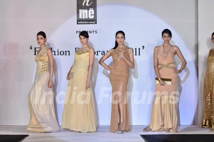 Models at Garodia institute fashion show at Ghatkopar. .