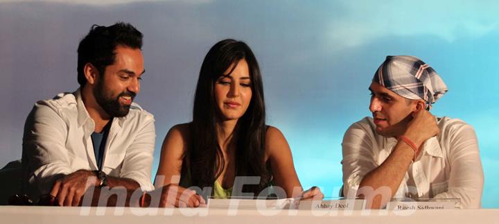 Katrina Kaif and Abhay Deol at 'Zindagi Na Milegi Dobara' movie first look launch