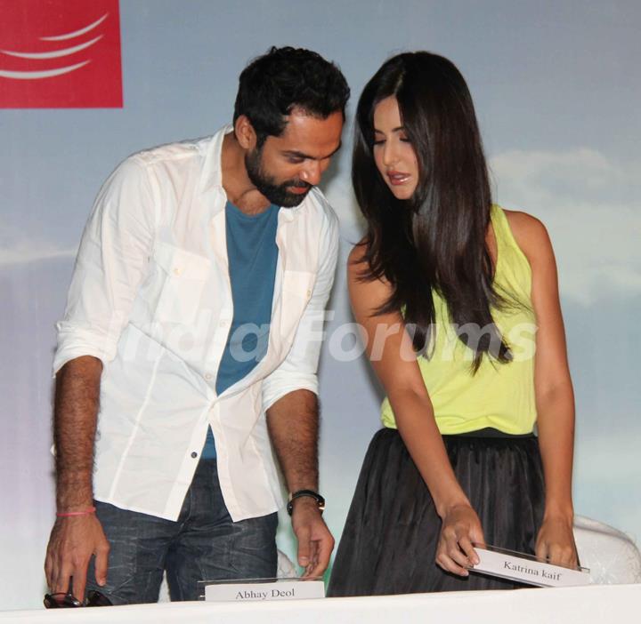 Katrina Kaif and Abhay Deol at 'Zindagi Na Milegi Dobara' movie first look launch