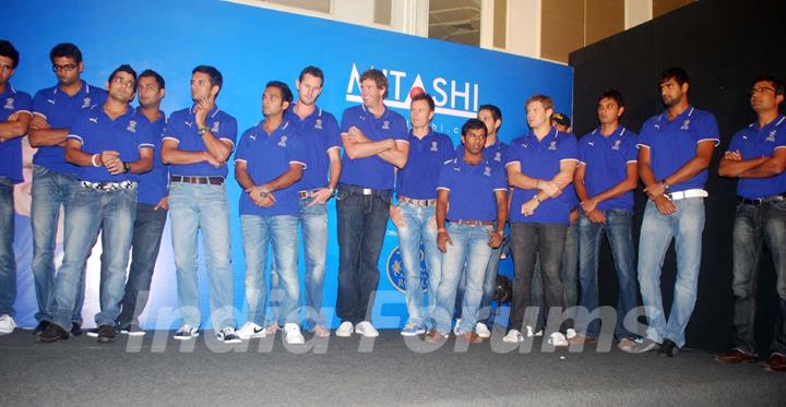 Rajasthan Royals team launches new range of Lcd Mitashi