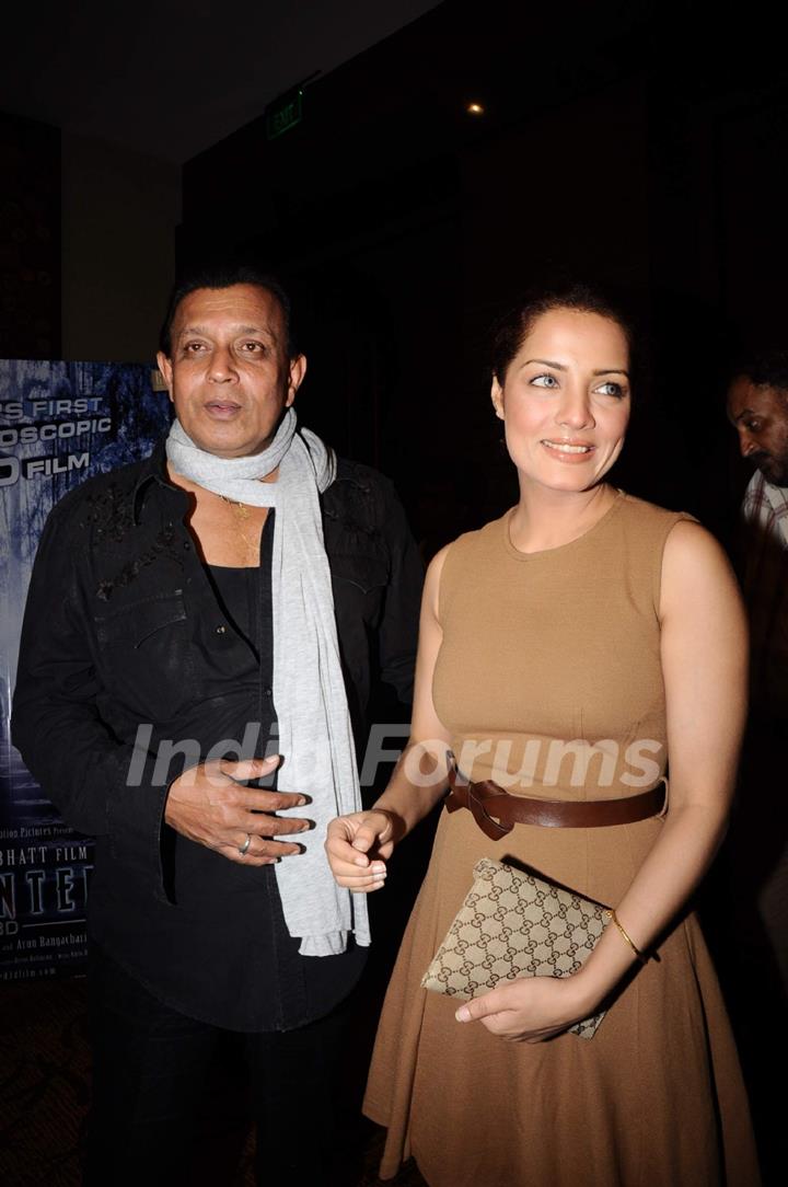 Celina Jaitley and Mithun Chakraborty at Red Hot: Haunted Success bash Novotel