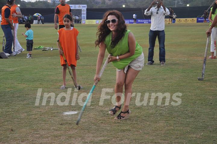 Celebs at Celebrity hockey match