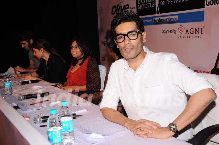 Manish Malhotra at judges Ford Super Model auditions. .