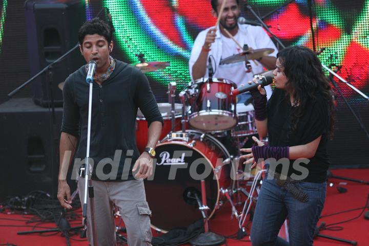 Farhan Akhtar music concert at Fun In the sun