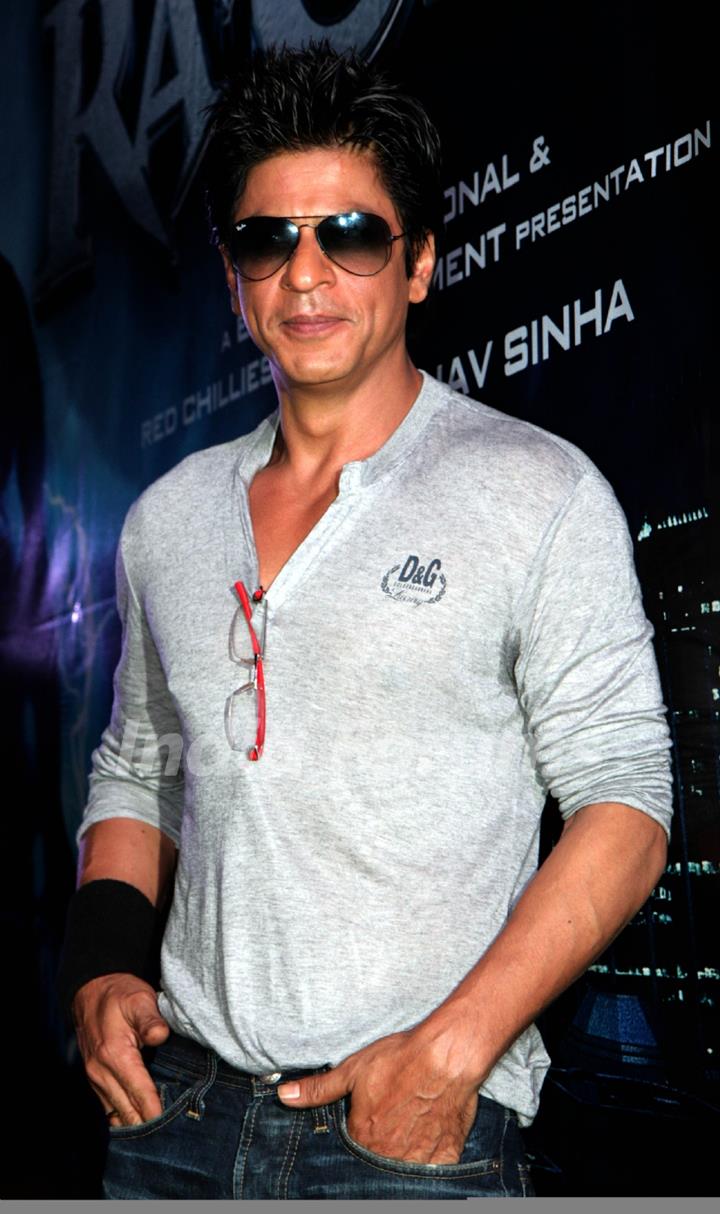 Shah Rukh Khan launch the theatrical promo of his film 'Ra.One' at IMAX BIG Cinemas in Wadala