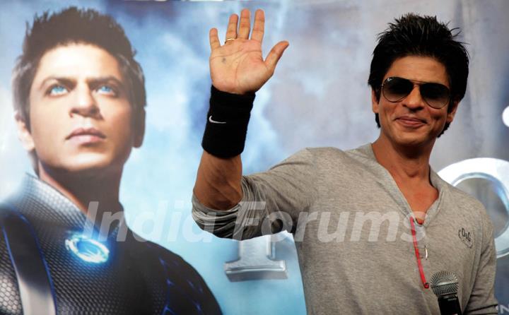 Shah Rukh Khan launch the theatrical promo of his film 'Ra.One' at IMAX BIG Cinemas in Wadala