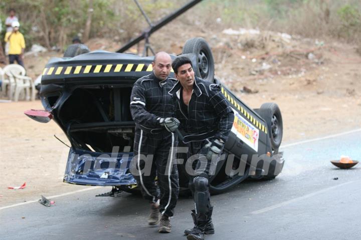 Akshay Kumar at Fear Factor Khatron Ke Khiladi Season 4