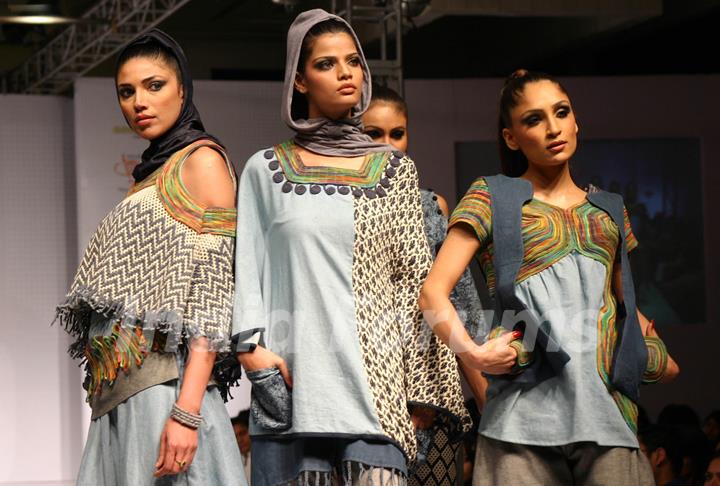 The fashion show by new graduate designers from Pearl Academy of Fashion,in New Delhi