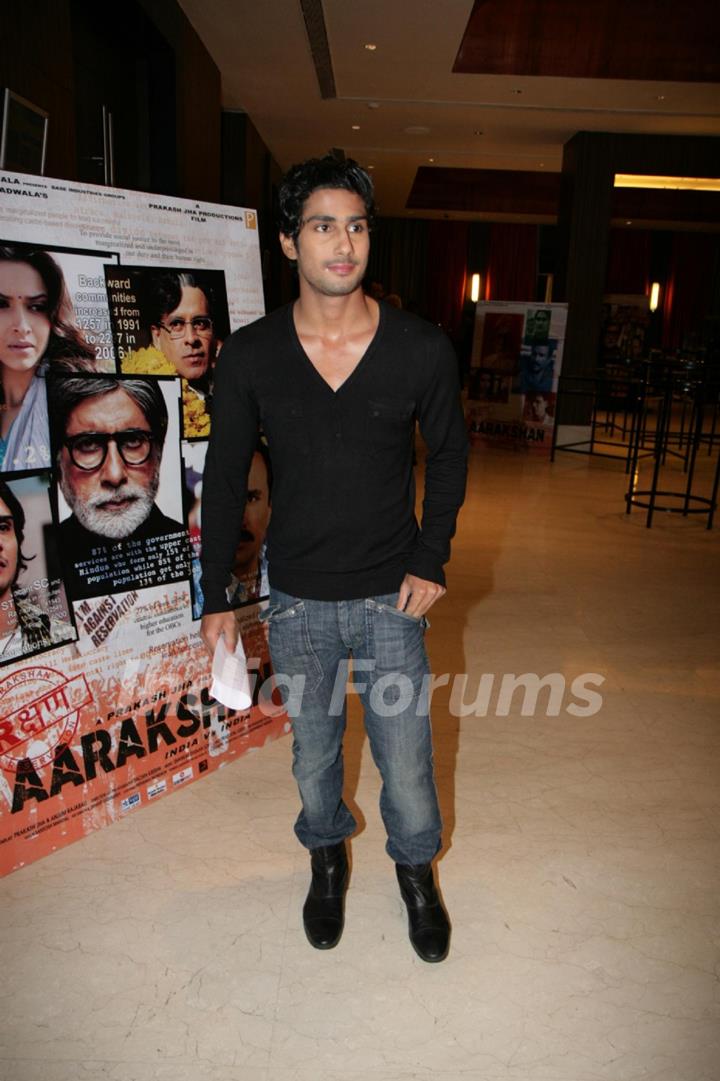 Prateik Babbar at film 'Aarakshan' first look launch at Hotel Novotel in Juhu, Mumbai