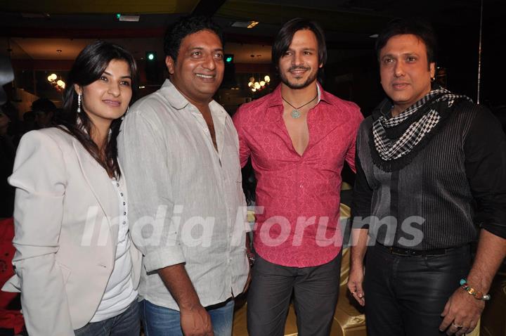 Vivek and Govinda at Pony Verma's Indian School of Performing Arts school launch, Andheri