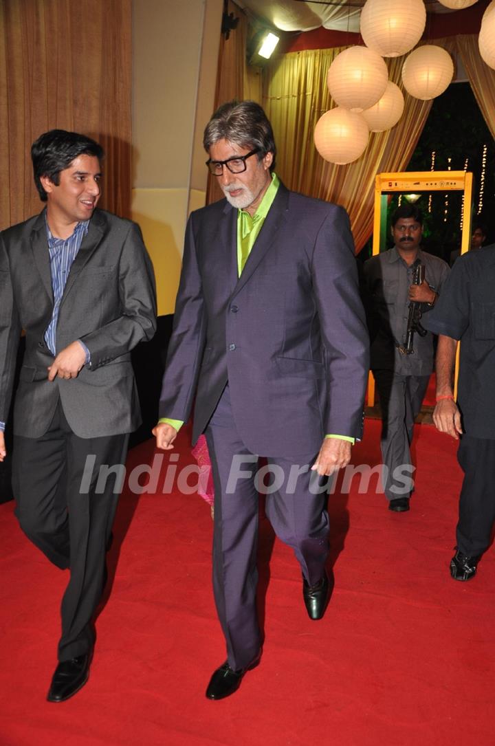 Amitabh Bachchan at Big Television Awards at YashRaj Studios