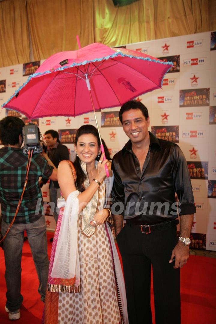 Smita Bansal and Anup Soni at Big Television Awards at Yashraj Studios