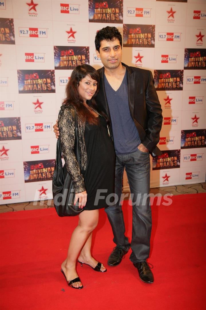 Shakti Anand and Sai at Big Television Awards at YashRaj Studios
