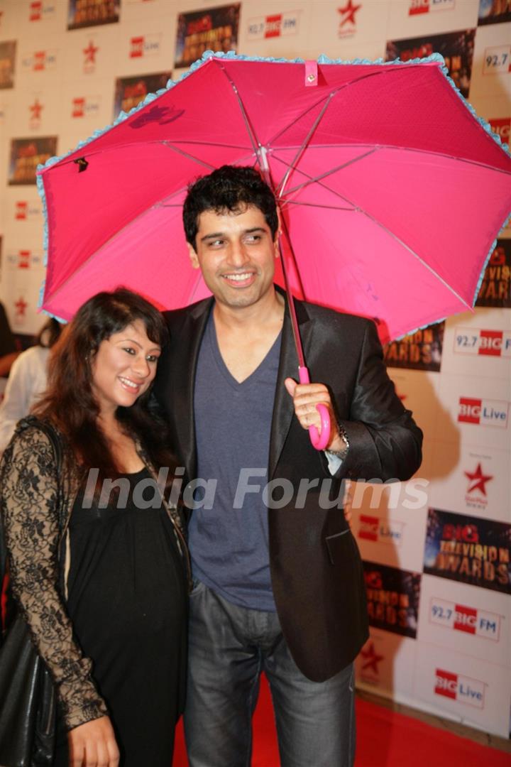 Shakti Anand and Sai at Big Television Awards at YashRaj Studios