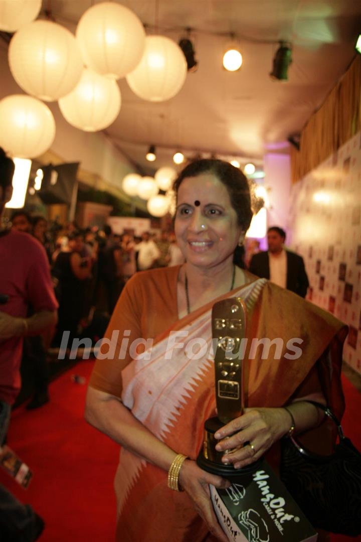 Usha Nadkarni at Big Television Awards at YashRaj Studios