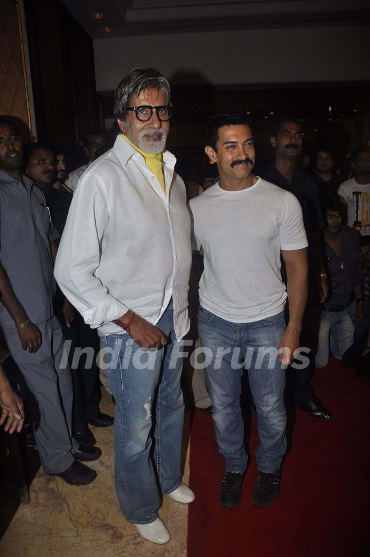 Amitabh Bachchan at Aamir Khan productions celebrates 10th anniversary at Taj Lands End, Mumbai